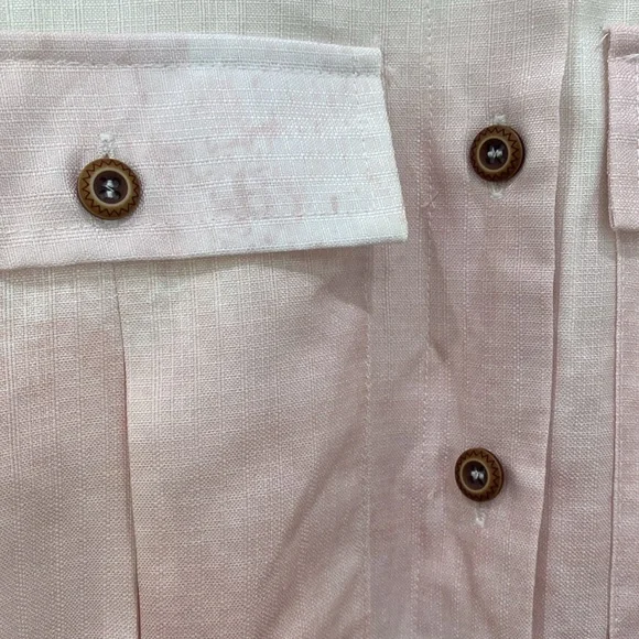 House of Maguie Tropical Mode Palm Print Utility Pockets Flared TrousersJumpsuit - Picture 11 of 17